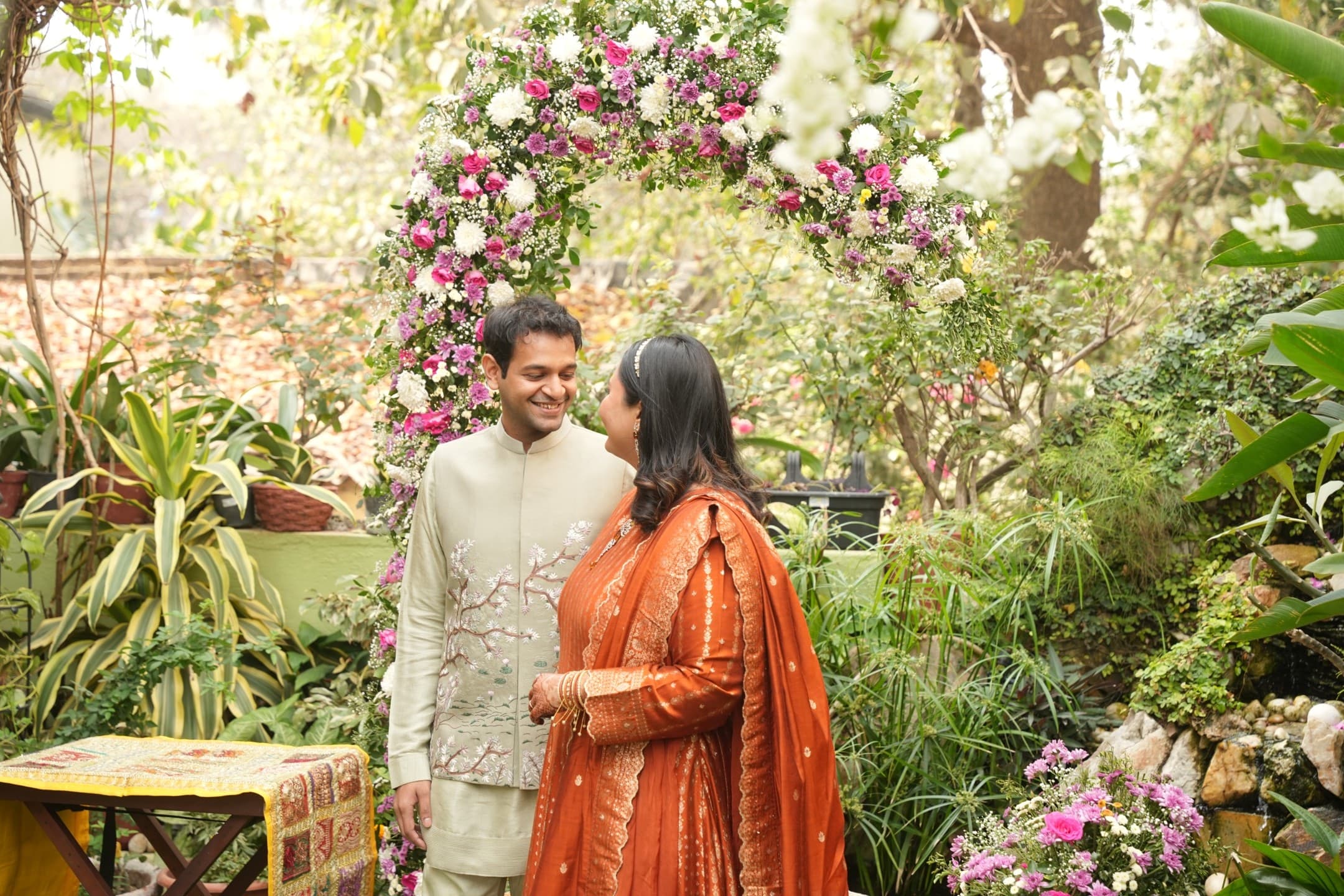 Ayushi and Hridik at their Roka